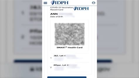 illinois smart health card app|New QR code on smart phone can verify vaccination status when .